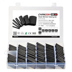 Chanzon 300 Pcs Heat Shrink Tubing Kit, 3:1 Black Sleeving Heat Shrink Wrap Tubing with Length 1.77" (inch), Marine Grade Electrical Waterproof Polyolefin Heat-Shrink Tube