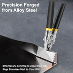 Hand Seamers Sheet Metal Tools,3 Inch Sheet Metal Bender Offset Handles Carbon Steel Straight Jaw Sheet Metal for Door, Bending, Seaming and Flattening Metal