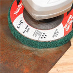 10Pcs 180 Grit Scour Flap Disc 4 1/2 Inch Angle Grinder Attachment Coarse Sanding Disc Paint Rust Remover Wire Brush Metal Polishing Wheel