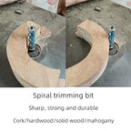 1/2 Shank 2-9/16" Spiral Top Bearing CNC Router Bit Flush Trimming Bit Engraving Router planing Head Wood Cutter Woodworking Tools Carving Cutting Tool