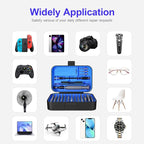 Precision Screwdriver Set, SOONAN 150 in 1 Electronics Tool Kit with 120 Bits Magnetic Screwdriver Set & 30-bit Tool Set Handy Repair Tool for Computer Phone Watch Camera Laptop, Blue