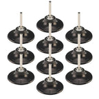 3" Pad Holder for Sanding Discs, Hard Rubber, TR System, 10 Pcs Pack