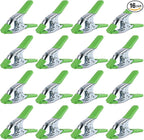 SWANLAKE 16PCS 6" inch Spring Clamp, Heavy Duty Spring Metal Spring Clamps, 2.5"-inch Jaw opening (6inch 16-Piece)