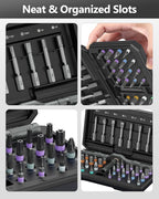 ORIA 42 in 1 Screwdriver Set, Magnetic Ratchet Screwdriver Kit with Ratchet Handle, 40 Precision Bits & Portable Case, DIY Repair Tool Kit for Electronics, Bike, Furniture, Computer, Phone, Black