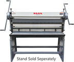 KAKA INDUSTRIAL Heavy Duty Sheet Metal Brake,52 inch 3-in-1 Shear and Slip Roll Combo | 16-Gauge Capacity Industrial Bending Machine with Segment Fingers and Back Gauge for Metal Fabrication