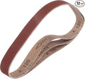 HARFINGTON 1 x 30 Inch Sanding Belts, 12 Pcs 120 Grits Aluminum Oxide Abrasive Belt Sander File Belt for Woodworking, Metal Polishing, Knife Sharpener