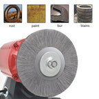 5 Inch Stainless Steel Wire Crimped Wheel Brush with 5/8" Bore for Angle Grinder Derusting Cleaning and Surface Polishing 1Pc