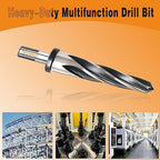 3/4" Reamer Drill Bit for Metal, M2 HSS Taper Reamer for Steel, Alloy, Wood, Plastic to Align, Enlarge Holes – 5-Spiral Flutes, 1/2" Non-Slip Shank, 19mm Car Reamer, Bridge Construction Reamer.