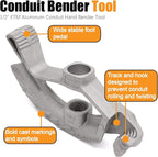 1/2-inch EMT Conduit Pipe,Conduit Hand Bender Tool for 1/2 in. EMT Pipes,Bender Head Aluminum