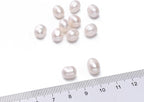 Natural Pearl Beads Rice 8-9mm White Freshwater Cultured Loose Gemstone Beads for DIY Jewelry Making 13.8''/Strand HQ