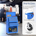 Rolling Tool Chest with Wheels, 8-Drawer High Capacity Tool Box with Wheels, Removable Storage Toolbox with Lock for Garage, Workshop