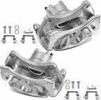 A-Premium Front Disc Brake Caliper Assembly with Bracket Compatible with Select Chrysler, Dodge and Jeep Models - 200 2011-2014, Sebring 2007-2010, Avenger 08-14, Caliber, Compass, Patriot, 2-PC Set