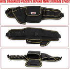 Tool Belt,600D Water-draining Oxford Cloth Tool Belts for Men,Electrician Tool Belt Widely Applied to Repairmen,Electrician,Carpenter,Construction (7 pocket)