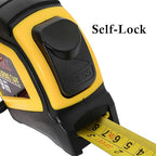Auto-Lock Measuring Tape, 30-Feet (9M) Dual Side Retractable Tape Measure, Inch/Metric Scale, MID Accuracy, for Electricians, Carpenter, Surveyors and Engineers, with Rubber Protective Casing
