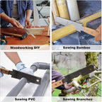 Japanese Hand Saw Woodworking Tools, SS SHOVAN Double Edged 11/17 TPI Flush Cut Saw, Wooden Handle Pull Saw Small Handsaw for Fine Cutting Wood