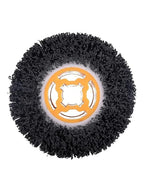 Rocaris 6 Pack Abrasive Drum Paint and Rust Remover, 40 Grit Abrasive Wheel Wire Drawing Polishing Wheel for Wood Metal Surface Polishing, 4.5" x 4"