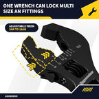 Adjustable AN Wrench AN Fittings Spanner 3AN-16AN Lightweight Aluminum Hex Jaws Small Black. With a 6AN-AN8 Double Hose End Fitting Wrench Blue