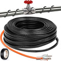 24FT（3FT-200FT） Pipe Heating Cable for Pipe Freeze Protection, Heat Cable for Water Pipes(Metal and Plastic), Pipe Heat Tape Keeps Water Flowing at -40°F 5w/ft, 120V