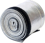 2 Pcs Heat Shroud Sleeve Aluminized Sleeving with Hook&Loop Closure 3/4" I.D.x 10FT with 20PCS Stainless Steel Cable Metal Ties and 1Pair of Operating Gloves