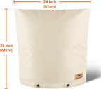 Backflow Preventer Insulation Cover - Water Pipe Insulation Sprinkler Cover for Outside - Insulated Backflow Cover Pouch for Irrigation Back Flow Valve in Winter or Sun Exposure (24" W x 24" H, Sand)