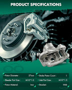 SCITOO Front Left Brake Caliper With Bracket 19B2618 Compatible For Nissan For Sentra 2000-2006