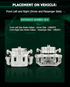 SCITOO Front Left & Right Brake Calipers With Bracket 19B2870 19B2871 Compatible For INFINITI EX35/EX37/G25/G35/G37/M35/M35h/M37/M45/M56/Q40/Q70/Q70L/QX50/QX70,For Nissan 370Z/Murano