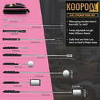 Telescoping Magnetic Pickup Tool Set, Inspection Mirror Telescoping, LED Flashlight, Cool Gadgets for Men, Gifts for Dad, Husband, Kids, Boyfriend, Magnet Stick