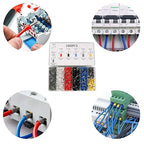 Fidioto AWG22 Wire Ferrules Terminals, 1000pcs AWG22 Terminal Connector Wire Insulated Cord Pin Ends Terminals for Electric, Industrial, Chemical Industry, Power Control System, etc.