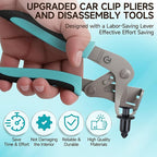 Car Clip Pliers and Disassembly Tools, Multi-Functional Automotive Snap Pliers, Cable Cutting Tool, Easy to Remove Fasteners, Clips, Buckles and Rivets, Open The Panels Without Damage