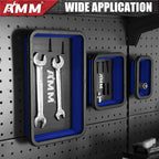 AMM Foldable Magnetic Parts Tray Set, 3 Different Size Magnetic Tool Trays for Bolts Screws Nuts & Small Metal Parts, Mechanic Tool Present for Men，Blue