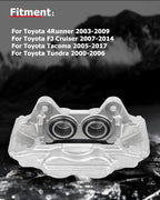cciyu 19-2985 Front Left Brake Caliper Assembly For Toyota For 4Runner 2003-2009,For Toyota For FJ Cruiser 2007-2014,For Toyota For Tacoma 2005-2023,For Toyota For Tundra 2000-2006