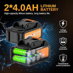 This Hill 45PCS Cordless Impact Wrench,600Nm(443Ft-lbs),1/2 Inch Brushless lmpact Driver Set,w/Two 4.0Ah Battery,17 Sockets,High Torque Power Impact Gun for Car Home