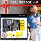 WallPeg Pegboard Kit - 4 Each 24"x16" Peg Board Panels - Made in USA - Mounted Size is 48" x 24" Pegboards Wall Organizer for Walls Home, Garage Tool Storage, Office Organization, Kitchen, Craft Room