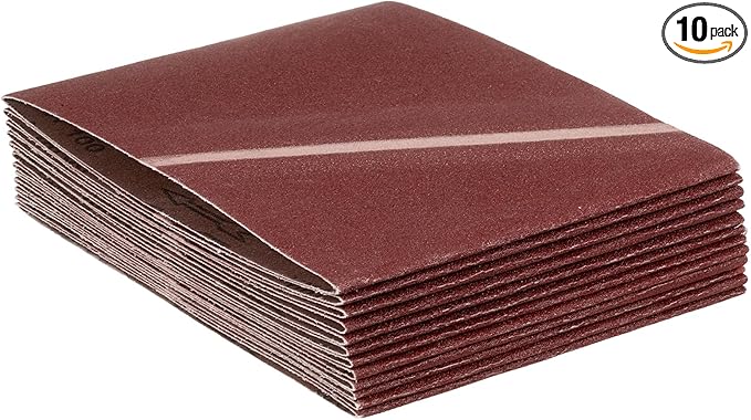 10 Pcs Sanding Belts 11-7/8 x 31-1/2 Inch 100 Grit Aluminum Oxide Abrasive Sandpaper for Belt Sander Metal Grinding Wood Working Weld Rust Removal