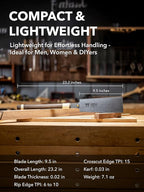 Japanese Pull Saw - 9.5 Ryoba Hand Saw with Rip-cut and Crosscut - Wood Saw for Dovetails, Tenons, Joinery, Cutting Boards to Length & Width- Temple Tool Co.