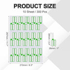 uxcell 300 Pcs Cable Labels, Waterproof Wire Cord Labels Tags, Cord Organizer Management Tags for Charger Cable Organizer Wire Markers Printer, Light Green
