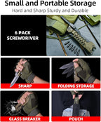 Multitool Knife, 17 in 1 Pocket Knife with Screwdriver, Fire Starter Sticks, Bottle Opener, Saw, Whistle, Nylon Sheath, EDC Gear for Survival, Camping, Hiking, Outdoor, Gifts for Dad - Desert Gray