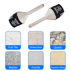 Tile Milling Chamfer Bit 1/4" - 1", Diamond Finger Sander Countersink Drill Bit, to Enlarge Bevel Edges & Holes in Porcelain Ceramic Granite Tiles, fit 5/8-11 Thread Angle Grinders, 6-25mm