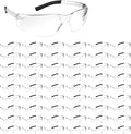 54 Pcs Safety Glasses Clear Impact UV Scratch Glasses Bulk Eye Protection for Lab and Construction Science for Men and Adolescents(Clear)