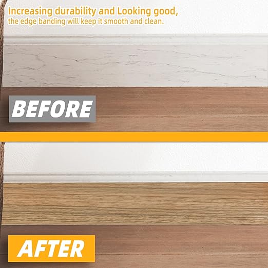 GSCIT Club Natural Walnut Wallpaper, 15.7 inch X 15ft Self Adhesive Wood Grain Repair Tape Patch for Tables, Chairs, Baseboards, Doors, Windows, Floors, Handicraft DIY.