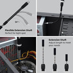 SHARDEN 153 in 1 Precision Screwdriver Set Computer Screwdriver Kit, Laptop Repair Tool Kit Magnetic Micro Screwdriver Set Electronic Toolkit for PC, iPhone, Phone, PS5, Game Console, Glasses, Jeweler