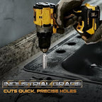 DAIMIT Hole Saw for Metal - Tungsten Carbide Tipped 3/4" Inch(19mm) Hole Cutter with Pilot Drill Bits for Stainless Steel, Iron, Copper, Brass - Heave Duty Hole Saw for High Precision Cutting