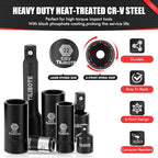 3/8" Impact Socket Set,74pcs Drive 6-Point Deep Socket Wrench Set With 72 Tooth Count Ratchet, Standard SAE 5/16" - 7/8" & Metric 8mm - 22mm,Socket Set For Home Use And Automotive Repair.