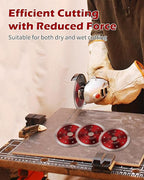 5 Pcs Diamond Saw Blade, 4" Super Thin Tile Grinding Blade, Diamond Blade for Angle Grinder Cutting Porcelain Tile Granite Marbles