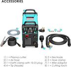Plasma Cutter, [Blow Back Pilot Arc][Large LED][Air Sensor] 80Amp Non-HF CNC bestarc Plasma Cutter Machine 110V/220V Dual Voltage, 5/8" Clean Cut 1.57" Max Cut, PA/PT, 2T/4T for Beginners DIY