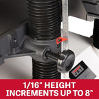 JET Black 20-Inch Planer, Helical Cutterhead, 5 HP, 230V 1Ph (Model JWP-208HH-BLK)
