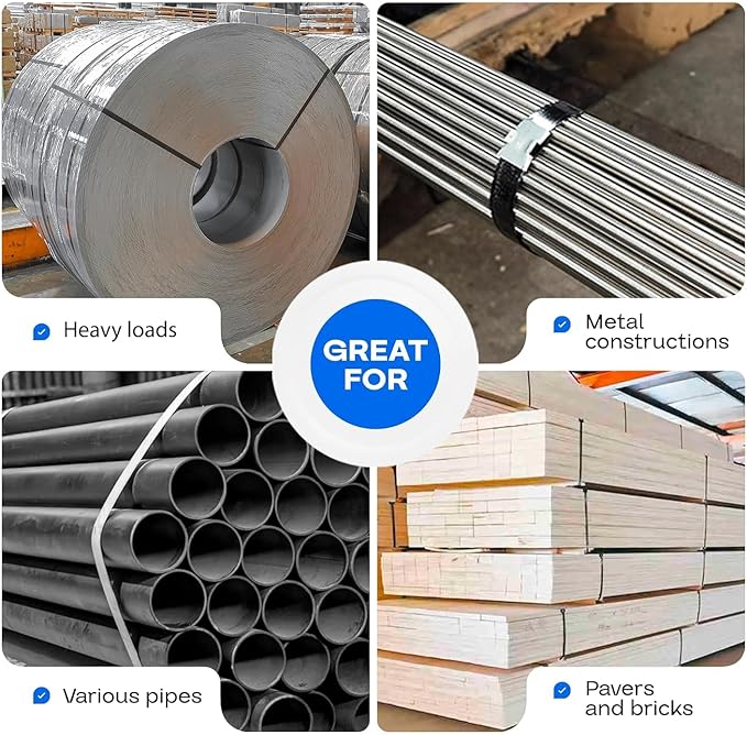 Steel Strapping Coil 3/4" x .020" x 300' (3-Pack), 1700 lbs Break Strength in Self-Dispensed Сardboard Box - Metal Band - Heavy-Duty Steel Strapping with Superior Cut-Resistance by IDL Packaging
