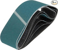 HARFINGTON 4 x 36 Inch Sanding Belts, 5 Pcs 60 Grit Zirconia Abrasive Belt Sander File Belt for Woodworking, Metal Polishing, Knife Sharpener