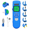 Rechargeable Optical Power Meter L-C70-15km mini Fiber Cable Tester Suitable for SC/FC/ST/LC Interface 4-in-1 Function Built-in 15km Visual Fault Locator RJ45 Network Testing with 1 FC-LC Adapter