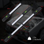 Wagan EL4346 Detachable LED 1200 LM Rechargeable Work Light Portable Mechanic Light Bar with Magnetic and Hooks Cordless Underhood Bright Work Lamp for Car Repairing Garage Workshop